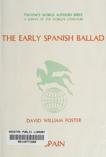 Tapa de The early Spanish ballad
