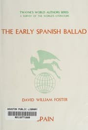 Tapa de The early Spanish ballad