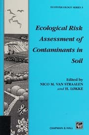 Tapa de Ecological risk assessment of contaminants in soil