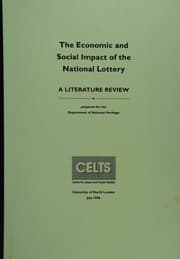 Tapa de The economic and social impact of the National Lottery