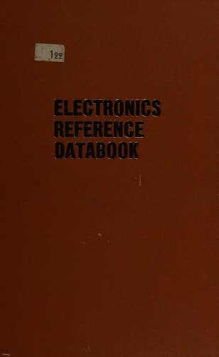 Tapa de Electronics reference databook