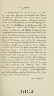 Tapa de Erinnerung an Georg Trakl. Zeugnisse und Briefe.