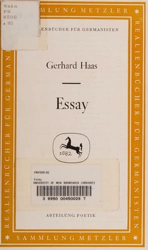 Tapa de Essay