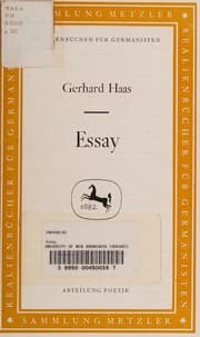 Tapa de Essay