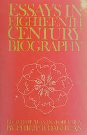 Tapa de Essays in Eighteenth-Century Biography.