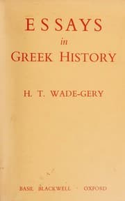 Tapa de Essays in Greek history