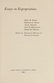 Tapa de Essays on expropriations
