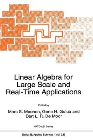 Tapa de Linear Algebra for Large Scale and Real-Time Applications (NATO Science Series E: (closed))