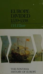 Tapa de Europe Divided 1559-1598 (Fontana History Of Europe)