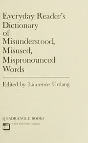 Tapa de Everyday Readers Dictionary Of Misunderstood,Misused, Mispronounced Words