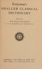 Tapa de Everyman's smaller classical dictionary