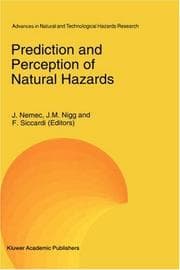 Tapa de Prediction and perception of natural hazards