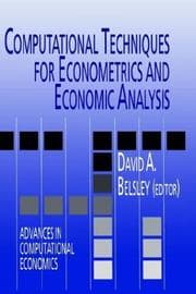 Tapa de Computational techniques for econometrics and economic analysis