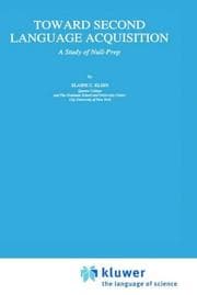 Tapa de Toward second language acquisition