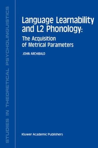 Tapa de Language learnability and L2 phonology