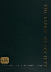 Tapa de The fabric of society