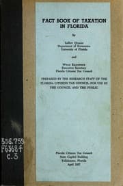 Tapa de Fact book of taxation in Florida