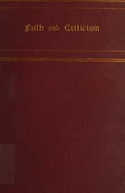 Tapa de Faith and criticism