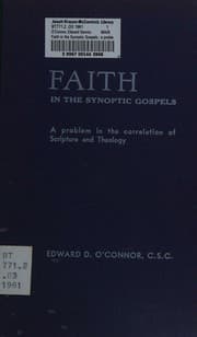 Tapa de Faith in the Synoptic Gospels;