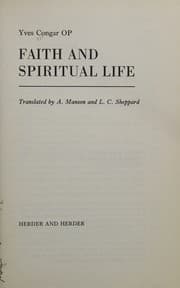 Tapa de Faith and spiritual life