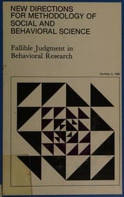 Tapa de Fallible judgment in behavioral research