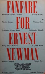 Tapa de Fanfare for Ernest Newman