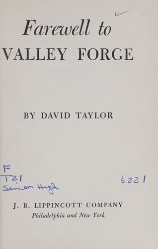 Tapa de farewell to valley forge
