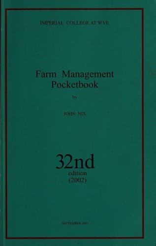 Tapa de Farm management pocketbook