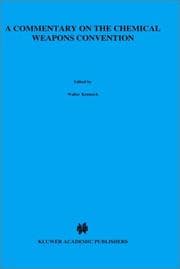 Tapa de A commentary on the Chemical Weapons Convention