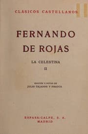 Tapa de Fernando De Rojas, La Celestina, I and II, Clasicos Castellanos