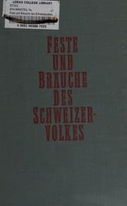 Tapa de Feste Und brauche Des Schweizervolkes