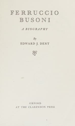 Tapa de Ferruccio Busoni