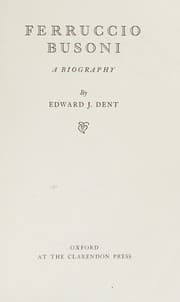 Tapa de Ferruccio Busoni