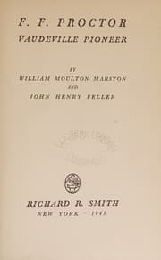 Tapa de F. F. Proctor