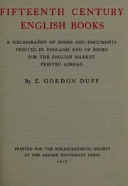 Tapa de Fifteenth century English books