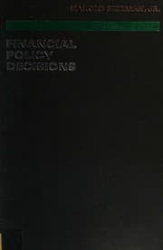 Tapa de Financial policy decisions