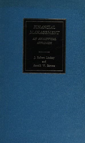 Tapa de Financial Management; an Analytical Approach
