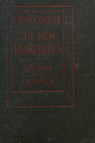 Tapa de A first course in the new mathematics