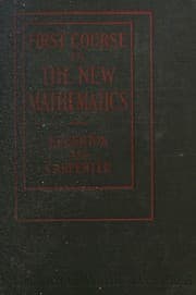 Tapa de A first course in the new mathematics