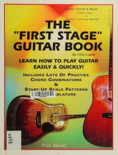 Tapa de The "first stage" guitar book