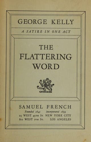 Tapa de The Flattering Word