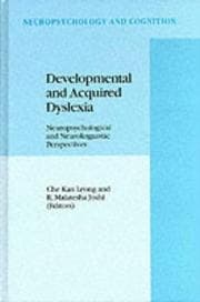 Tapa de Developmental and acquired dyslexia