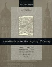 Tapa de Architecture in the Age of Printing