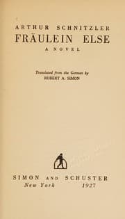 Tapa de Fraulein Else