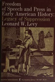 Tapa de Freedom of Speech and Press in Early American History