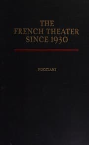 Tapa de French Theatre Since 1930