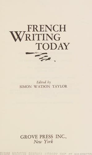 Tapa de French writing today