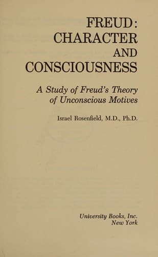 Tapa de Freud: character and consciousness