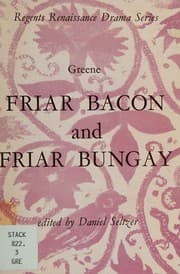 Tapa de Friar Bacon and Friar Bungay (Regents Renaissance drama series)