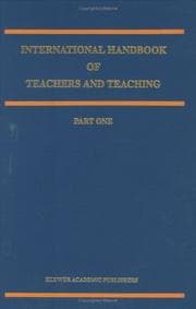 Tapa de International handbook of teachers and teaching